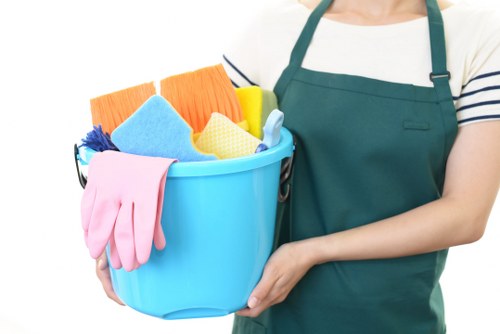 Safety check during a deep cleaning service before completion