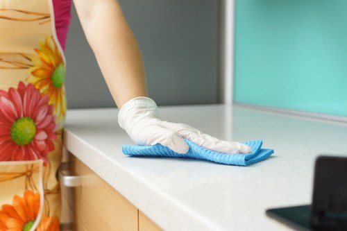 Detailed cleaning of a Chiswick rental property living room