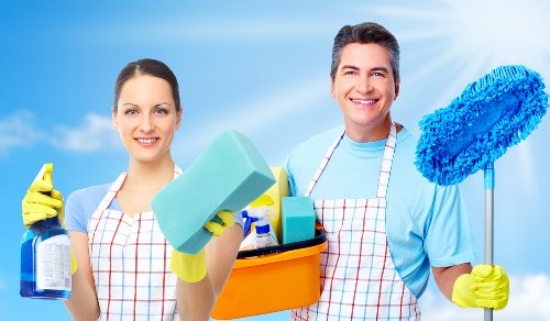 Professional deep cleaning in a Chiswick business workspace